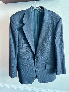 Valentino Uomo Blazer | Made in Italy | Pure Virgin Wool | Blue Check Sport Coat